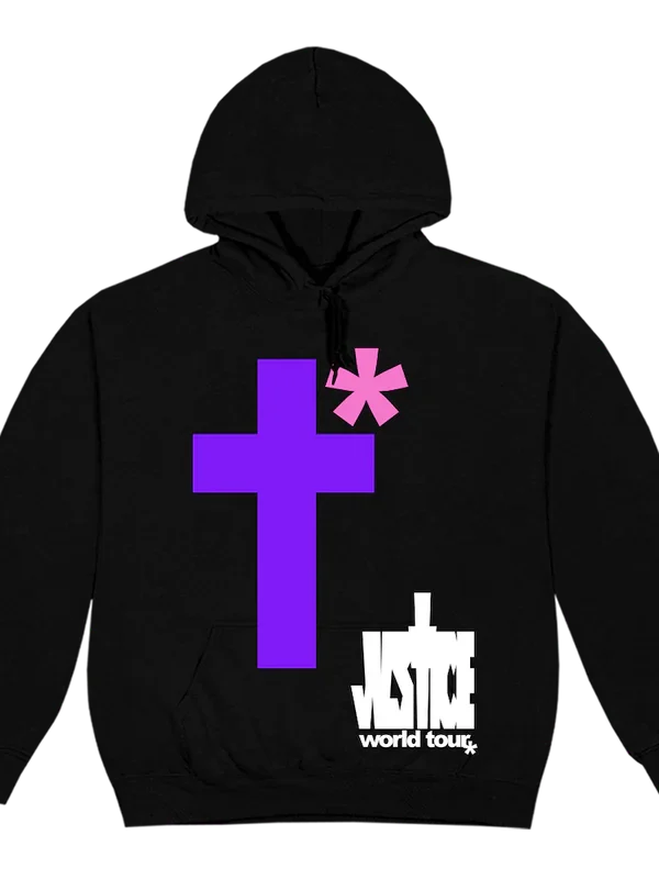 Justin Bieber Black Justice Cross Hoodie