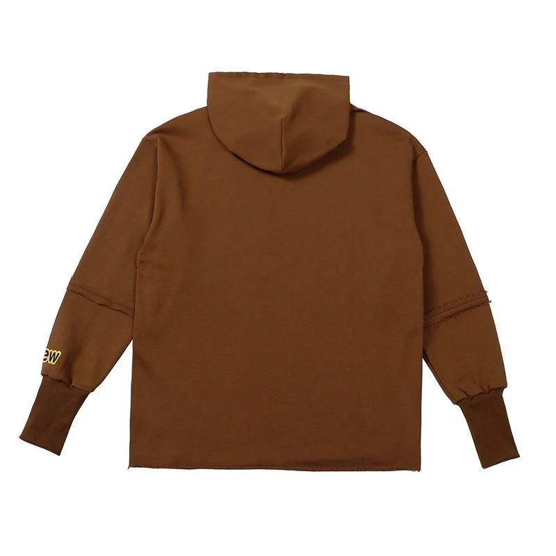 Drew Hoodie Brown Vintage Paneled Sleeves - Image 2
