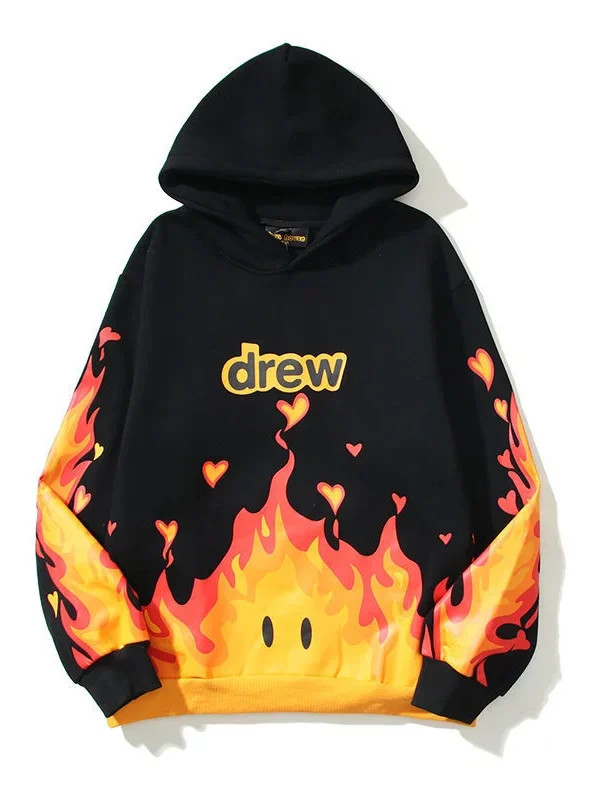 Drew House Fire Hoodie Black