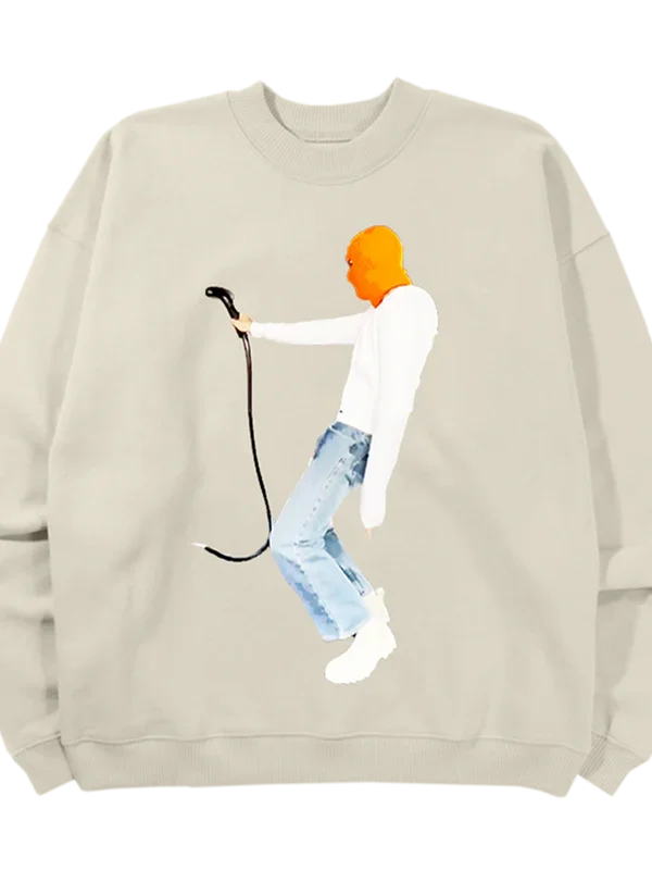 Justin Bieber Light Gray Sweatshirt