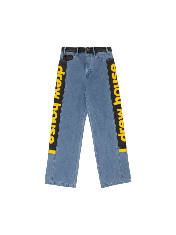 Wide Leg Jean Vintage Color Block